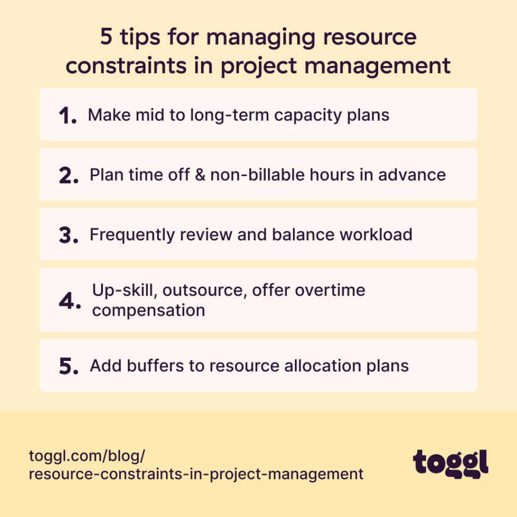 resource constraint management tips