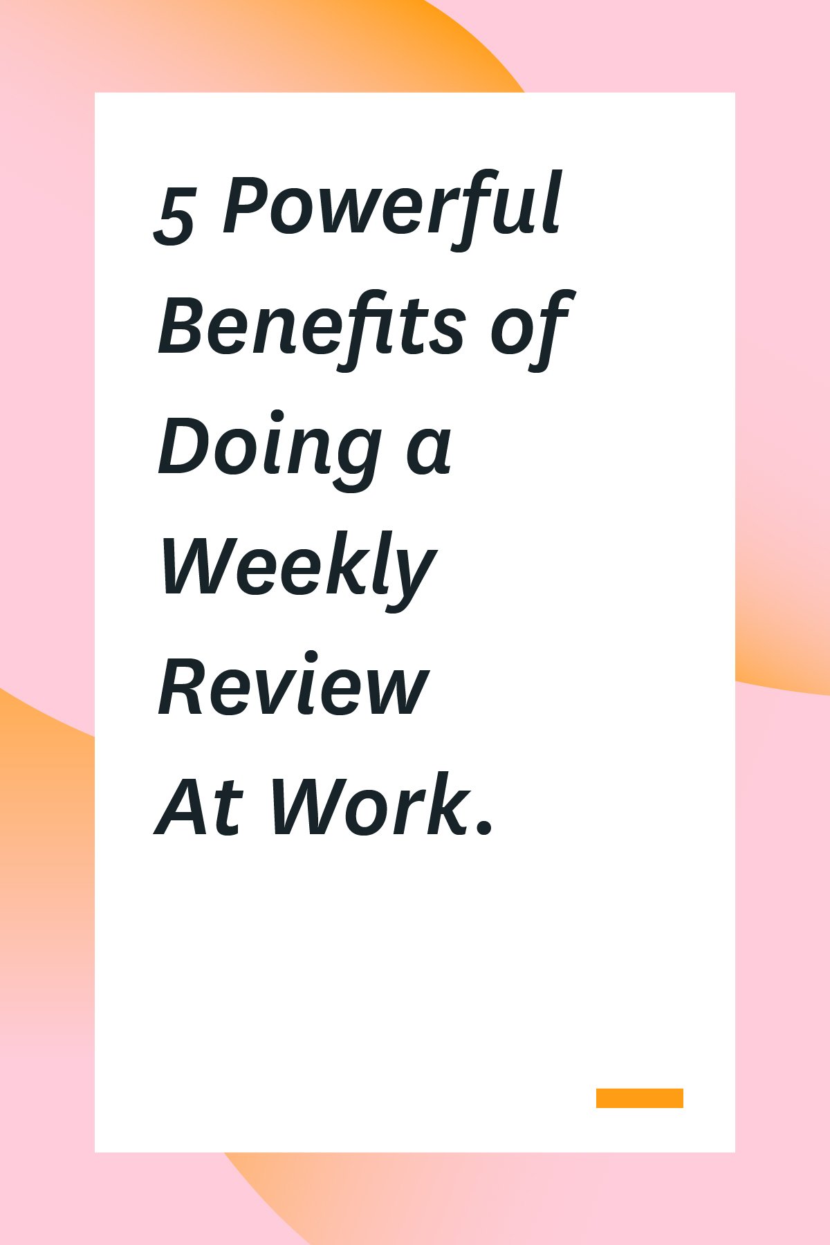 Do you do a weekly review of your tasks and accomplishments at the end of your work week? If the answer is no, you should start now! Here's why, plus tips on doing your own weekly review and reviews with your team members. #managers #managertips #productivity #timemanagement