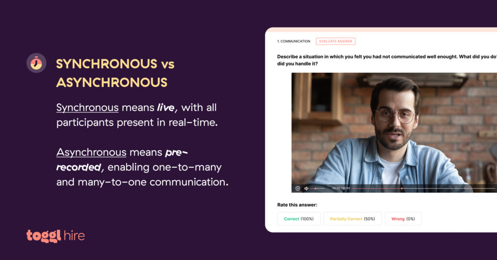 In-person vs Asynchronous video interviews – what's the difference?