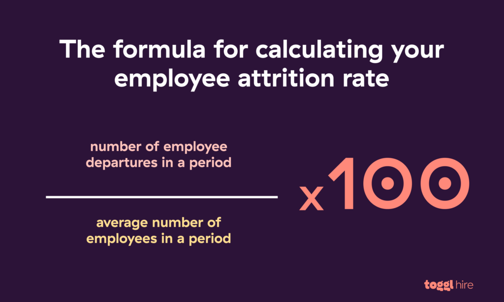 how to calculate employee attrition rate