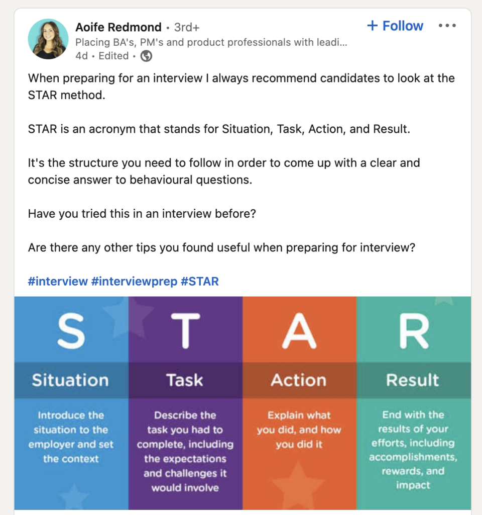 The STAR structure makes answering behavioral interview questions a lot easier. 